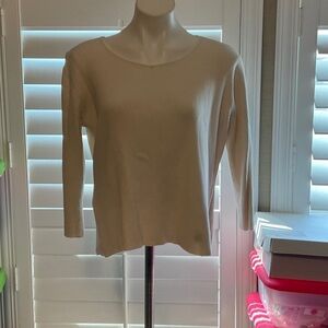 JH Collectibles Women's Cream Crew Neck Sweater